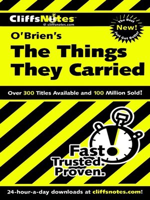 cover image of CliffsNotes on O'Brien's The Things They Carried